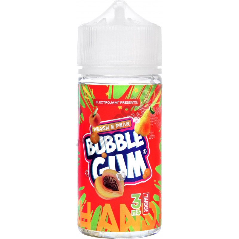 Фото и внешний вид — Electro Jam - Peach & Pear Bubblegum 100мл