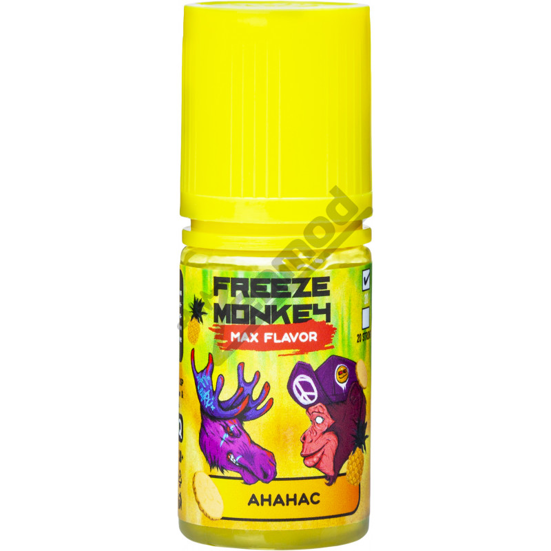 Фото и внешний вид — Freeze Monkey MAX Flavor SALT - Ананас 30мл