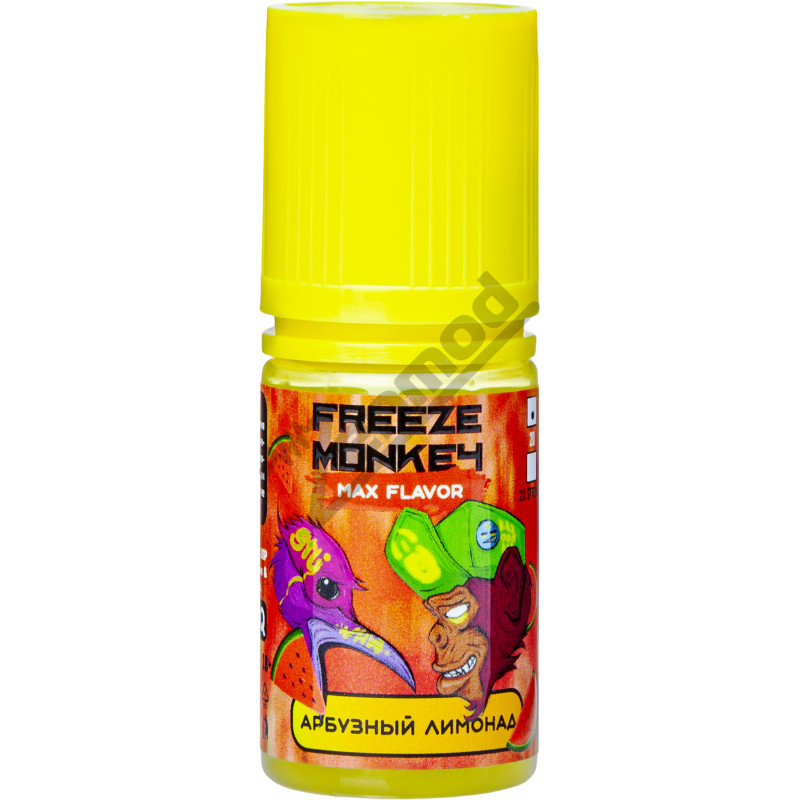 Фото и внешний вид — Freeze Monkey MAX Flavor SALT - Арбузный Лимонад 30мл