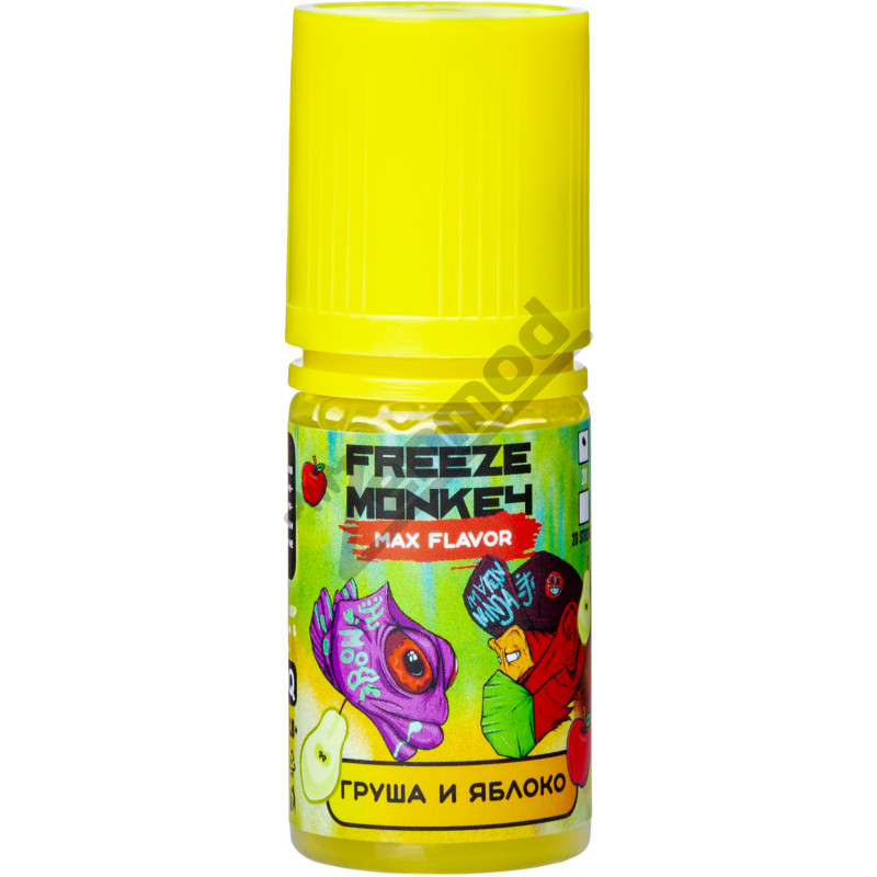 Фото и внешний вид — Freeze Monkey MAX Flavor SALT - Груша Яблоко 30мл