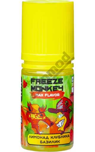 Freeze Monkey MAX Flavor SALT - Лимонад Клубника Базилик 30мл