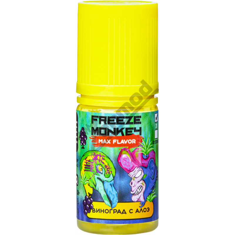 Фото и внешний вид — Freeze Monkey MAX Flavor SALT - Виноград с Алоэ 30мл