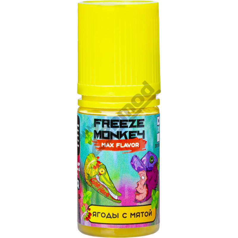 Фото и внешний вид — Freeze Monkey MAX Flavor SALT - Ягоды с Мятой 30мл