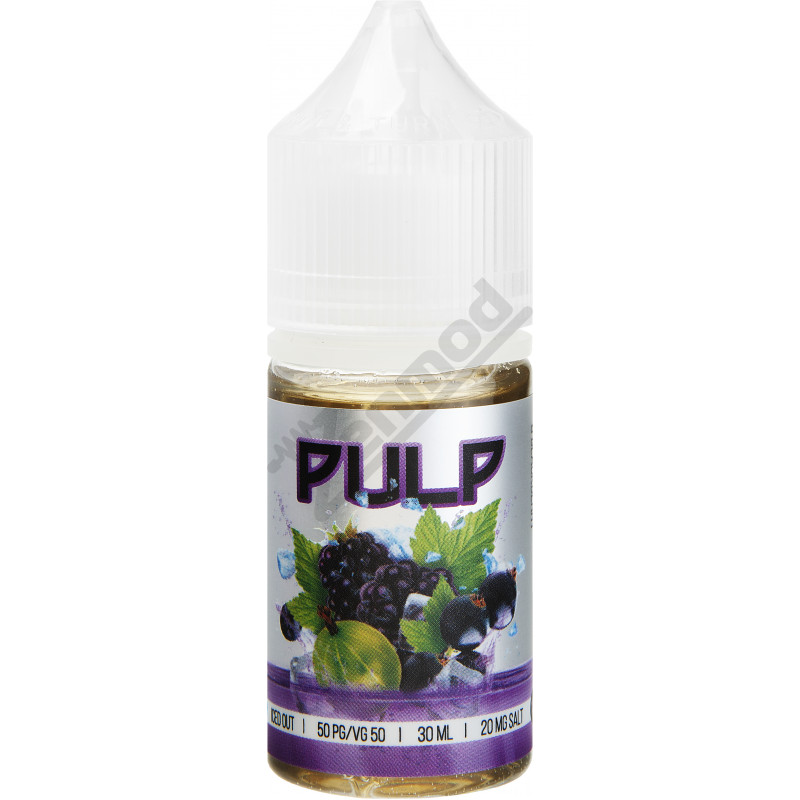 Фото и внешний вид — PULP ICED OUT SALT - Black Currant & Gooseberry & Blackberry 30мл