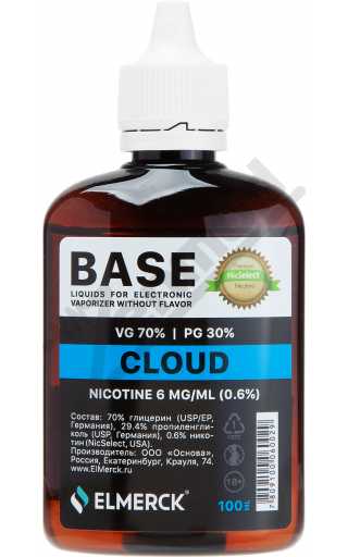 Основа NICSELECT Cloud 100мл 6мг