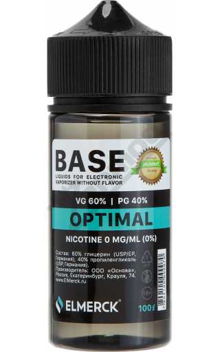 Основа NICSELECT Optimal 100мл 0мг